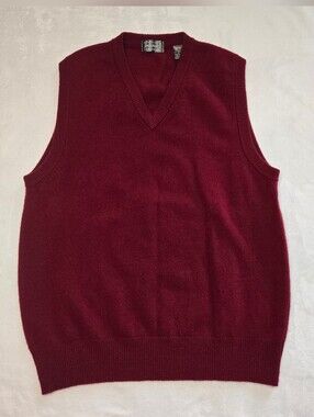 Lord & Taylor 100% Lambswool Exclusively For You V-Neck Sweater Vest L